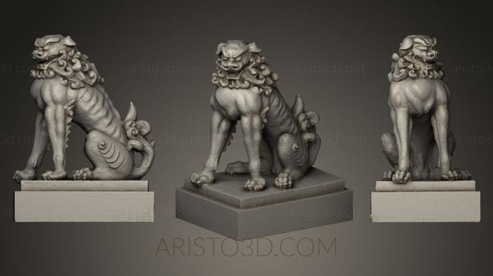 Figurines lions tigers sphinxes (STKL_0130) 3D model for CNC machine